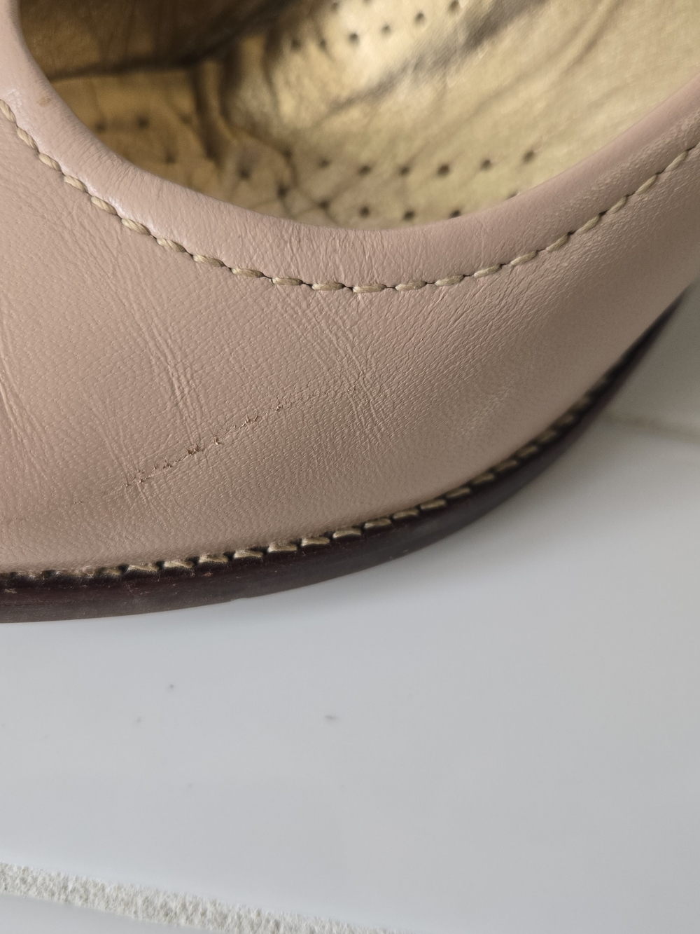 Marc Joseph New York Nyc Pump -nude Napa- Size 8 1/2 - Picture 10 of 11